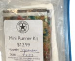 First City Quilts Mini Runner Sewing Kit NEW - $12.34