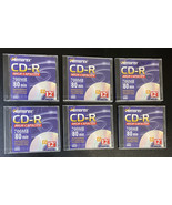 Lot 6 Memorex CD-R High Capacity 700MB 80 Min Professional Recordable Discs - £15.60 GBP