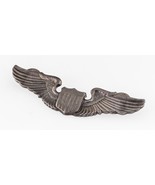 Sterling Silver USAAF Pilot Wings 3&quot; Nice Condition - $120.10