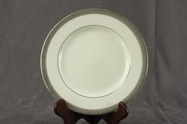 MODERN MIKASA China 2PC Lot PALATIAL PLATINUM Trim Saucer &amp; Salad Plate - £8.68 GBP