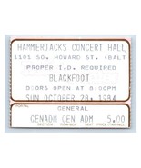 Blackfoot Concert Ticket Stub October 28 1984 Baltimore Maryland - £27.05 GBP
