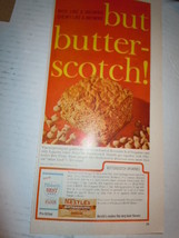 Vtg Pillsbury Nestle&#39;s Butterscotch Brownie Recipe Print Magazine Advertise 1963 - £3.18 GBP