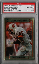 1990 Action Packed Rookie Update Gary Anderson #68 PSA 8 P1310 - £6.23 GBP