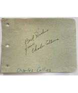 Charles Collins (d. 1999) Signed Autographed Vintage Signature Page - CO... - $935.05 MXN