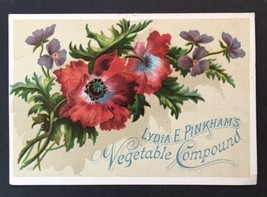 Lewiston Maine Lydia Pinkham&#39;s Vegetable Compound Victorian Trade Card - £15.72 GBP