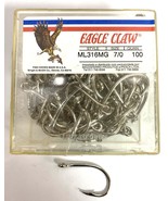 Eagle Claw Live Bait Hooks ML316MG 7/0 Box of 100 Made in USA - €23,27 EUR