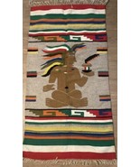 Vintage Aztec Throw Area Rug Southwestern Textile - $137.13 CAD