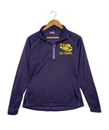 LSU Tigers Top Womens Small Purple Pullover Quarter Zip NCAA Football Ba... - $461.62 MXN