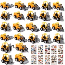 24Pcs Mini Construction Trucks, Construction Vehicles Trucks, Small Construction - £23.89 GBP