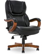 Serta Big and Tall Executive Office Chair with Wood Accents Adjustable, ... - £338.18 GBP