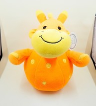Koala Baby Giraffe Roly Poly Chime Plush Ball Babies R Us Orange Yellow - $14.99