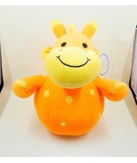 Koala Baby Giraffe Roly Poly Chime Plush Ball Babies R Us Orange Yellow - $14.99