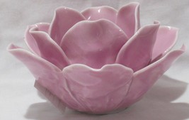 Yankee Candle Tea Light Holder T/LH Ceramic Pink Cherry Blossoms - £22.38 GBP