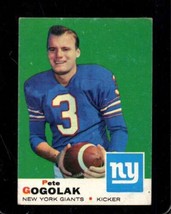 1969 TOPPS #62 PETE GOGOLAK VG NY GIANTS *X105726 - $1.23