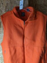 Gap 100% polyester medium size orange vest - $22.28