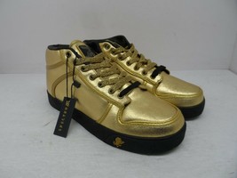 Spectro Men&#39;s Mid-Cut Vlado Casual Sneakers Gold/Black Size 6.5M - £27.92 GBP