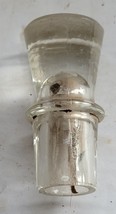 Vintage Clear Hollow Glass Bottle Replacement Stopper Top ONLY #68 - $352.39 MXN