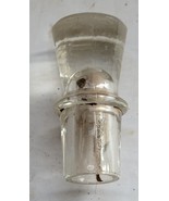Vintage Clear Hollow Glass Bottle Replacement Stopper Top ONLY #68 - $349.35 MXN