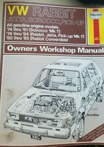 1974 -1985 Haynes Volkswagen Rabbit Sirocco Jetta Pick-up Owners Manual - £23.54 GBP