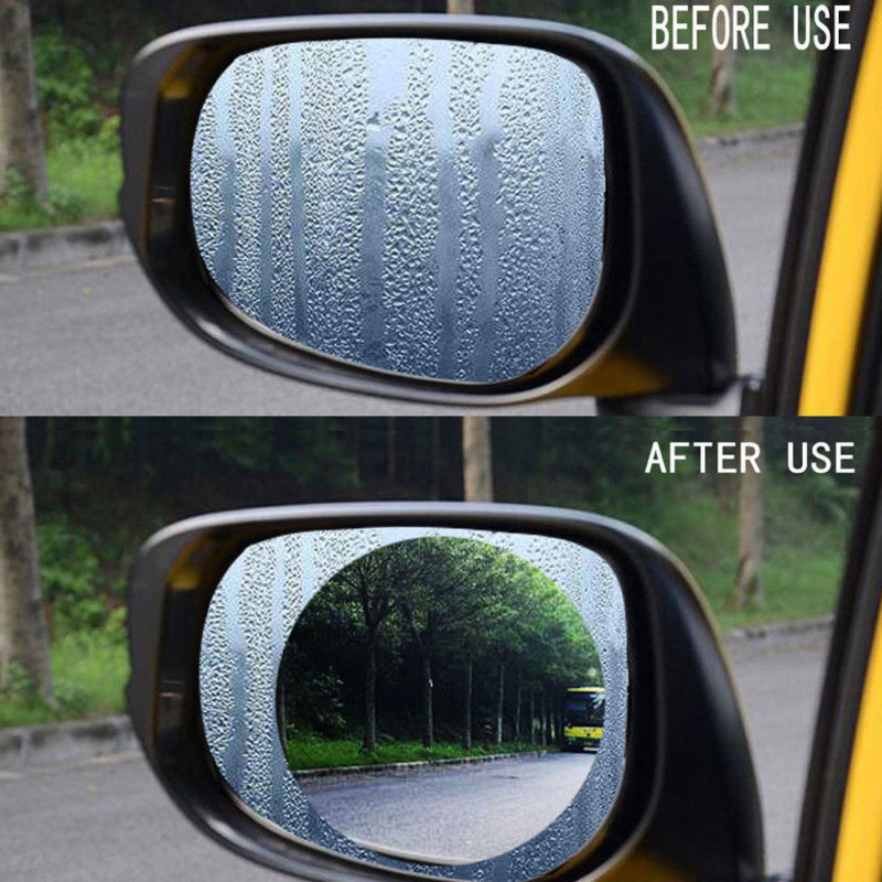 2x Car Rearview Mirror Anti Rain Anti Fog Waterproof Transparent Film 95... - $9.65