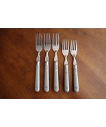 Vtg Lot 5x WF MARDI GRAS Stainless Flatware Gray Grey 3x Dinner 2x Salad... - €16,98 EUR