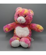 Build-A-Bear Endless Hugs Plush 16&quot; Pink Yellow Teddy Bear Heart Tummy &amp;... - £15.28 GBP