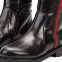 The Manhattan Luxe Black Leather Knee - High Boot image 3