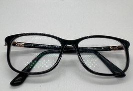 Vogue Womens Eyeglass Frames For Prescription Lenses Black Gold Tone Logo - $19.80