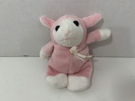 mini pink sheep lamb small walking finger puppet plush Easter toy - $5.93