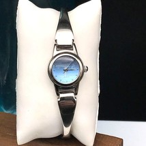 Rumours Ladies Stainless Steel Quartz Watch with Blue Face and Hinged Bracelet - £20.11 GBP