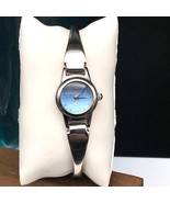 Rumours Ladies Stainless Steel Quartz Watch with Blue Face and Hinged Br... - £19.79 GBP