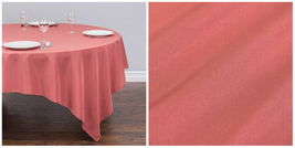 1 pc 85X85 in. Square Polyester Tablecloth - Banquet Wedding - Marsala - P01 - £31.59 GBP
