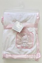 Newborn Super Soft &amp; Cudlie Baby Blanket with Satin Embroidery Applique,100% Pol - £7.98 GBP