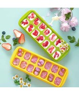 EffiWiz Ice cube trays with Removable Lid,14-Ice molds tray, 2 Pack  - $16.35 CAD