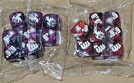 Purple Shadaloo &amp; Red Battle Dice Set Street Fighter Miniatures Board Ga... - $356.56 MXN