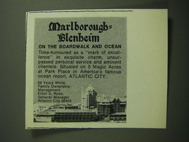1970 Marlborough-Blenheim Hotel Ad - on the Boardwalk and Ocean - £14.61 GBP