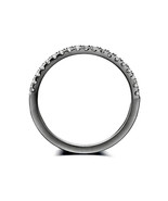 Sterling Silver Band Ring with 19 Moissanite Gemstones - $1,379.46 MXN