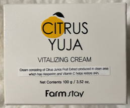 Citrus Yuja Vitalizing Cream 3.52oz / 100g Moisturizing Made In Korea Retail Box - £19.89 GBP