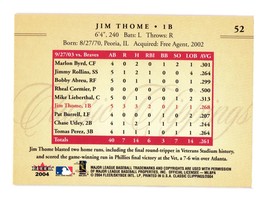 2004 Fleer Classic Clippings #52 Jim Thome Philadelphia Phillies - £3.18 GBP