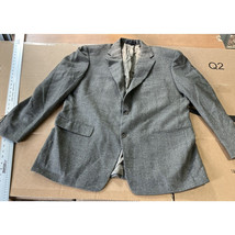 Roundtree &amp; Yorke Gray Wool Sport Coat Jacket, Men&#39;s 46L Blazer, Classic... - $29.70