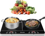 Portable Induction Cooktop,1800W Double Induction Cooktop Stove Double H... - $238.99