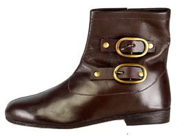 Medieval Shoes Brown Color Renaissance Ringmaster Cosplay Cowboy Halloween  - £86.80 GBP