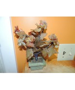 Chinese Jade / Stone Tree 9"x8"x5" Flowers Leaves Pot jadeite nephrite b... - $103.49