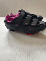 Tommaso W Pista 100 Womens Size 7 Black Pink Bike Cycling Spin Shoes - £31.75 GBP