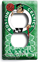 Boston Celtics Basketball Team Duplex Outlet Wall Plate Man Cave Sport Art Decor - £9.58 GBP