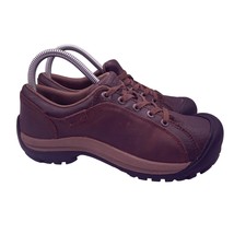 Keen Briggs Leather Brown Oxford Lace Up Low Sneakers Trail Shoes Womens... - $49.49