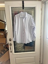 Men&#39;s Calvin Kline Dress  Shirt Regular Fit Non Iron LT  Blue Gray Butt ... - $17.54 CAD