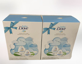 2 Baby Dove Complete Care Essential Rich Moisture Wipe &amp; Bath Sponge Gif... - £50.84 GBP