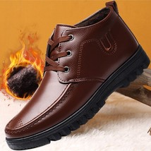 Brand Men Winter snow Boots Warm Thicken Men&#39;s Ankle Boots bot Fashion Male Busi - £26.38 GBP
