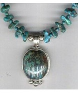 Large and Unique Turquoise Nuggets and Pendant Necklace - $205.15 CAD